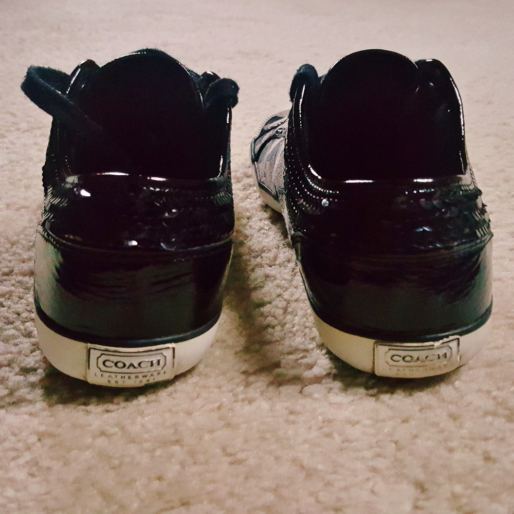 Coach Signature C With Black Sequin Trim - image 6